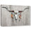 «Longhorn on Wood» par Avery Tillmon, reproduction d'art sur toile tendue