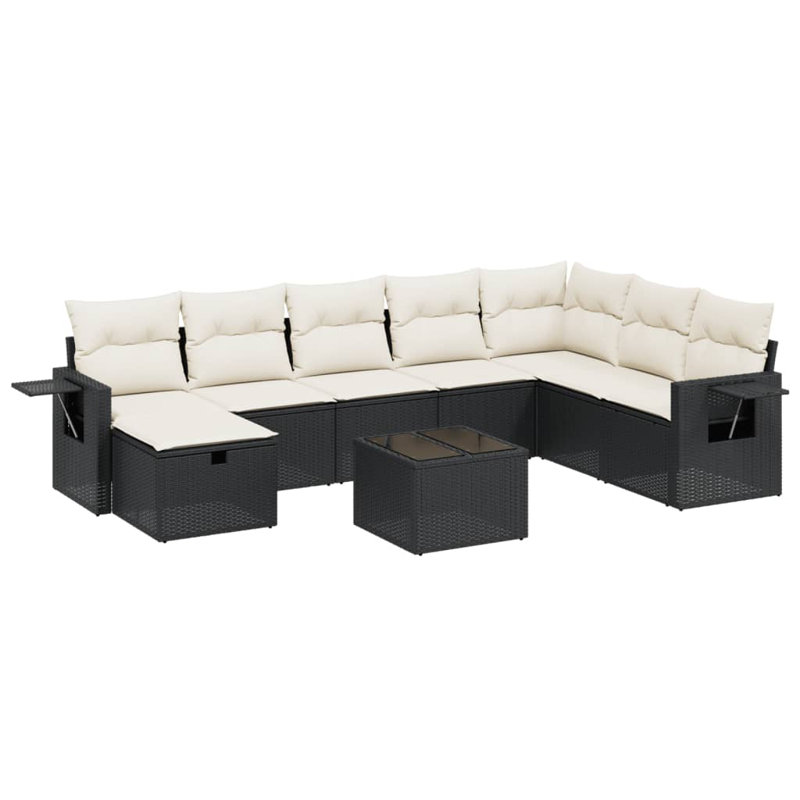 Ensemble de canapé de jardin en acier Vidaxl