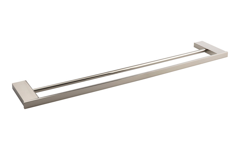 Parker Polished Nickel 23.625" Modern Wall Mounted Towel Bar