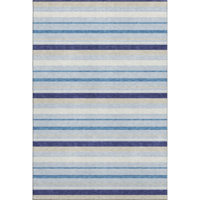 Premium Machine Washable Prisco Blue Rug