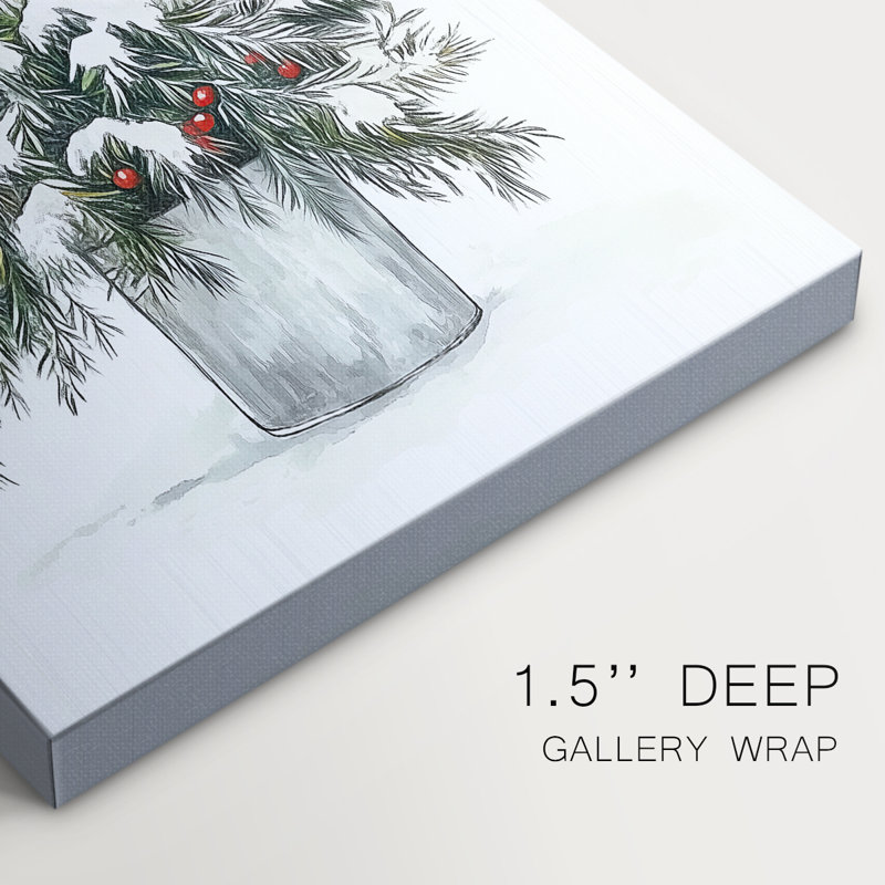 Art des Fêtes de Noël - Toile tendue avec châssis DCCCL XXVI, H 12 po x l 8 po