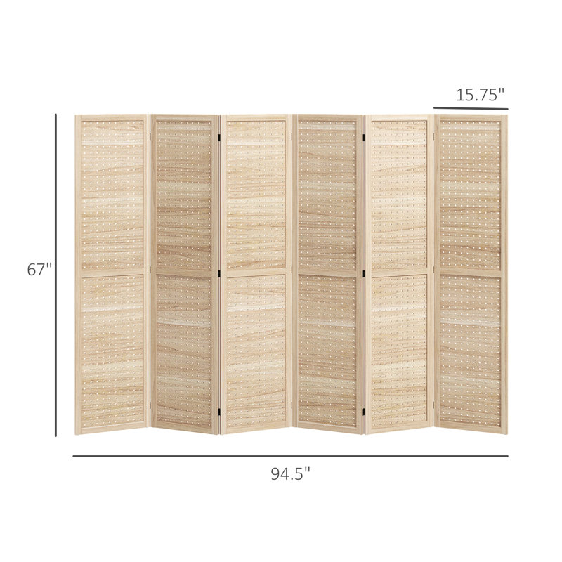 Paravent en bois massif Adrion, 6