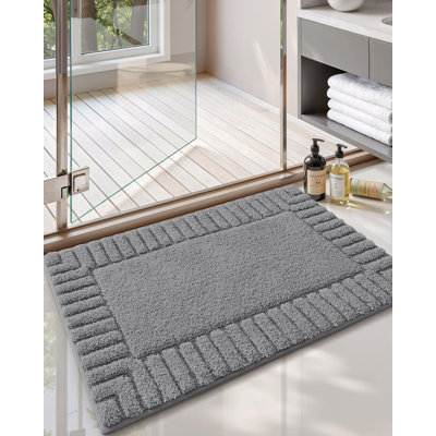Kaziyah Microfiber Bath Rug