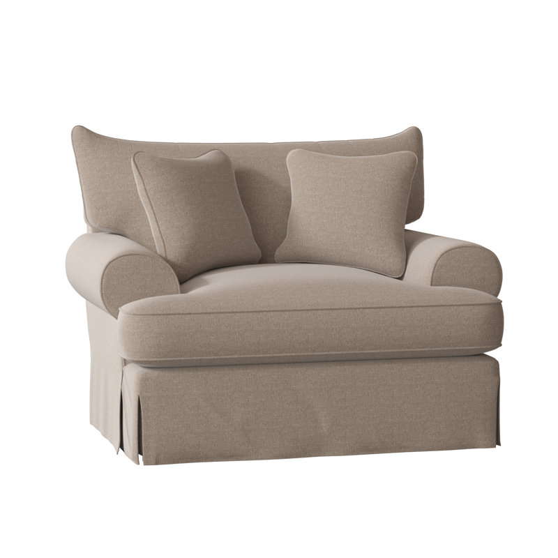Chalkline Upholstered Armchair, Index 41 Taupe Performance Twill, Yes