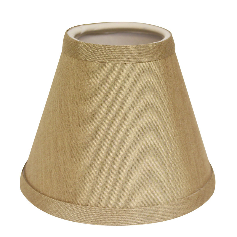 Ensemble de 6 abat-jour sans lustre, Tanné, H 4 po x l 4 po x P 4 po