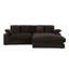 Chaise modulaire en velours côtelé Mystic