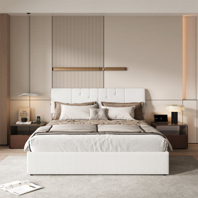 Upholstered Lift Up Storage Bed