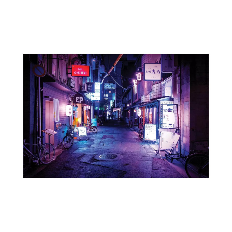 Night Bar 1 Piece Wrapped Canvas Painting, 152.5 cm H x 101.5 cm W