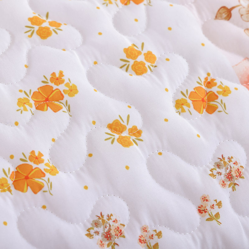 Ensemble de couette aux motifs floraux éclatants, Twin, Orange