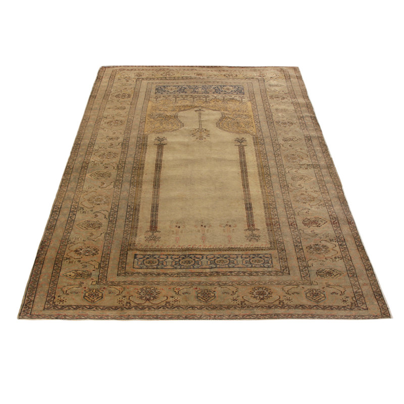 One-of-a-Kind 4'2" X 5'9" Hand Knotted Area Rug