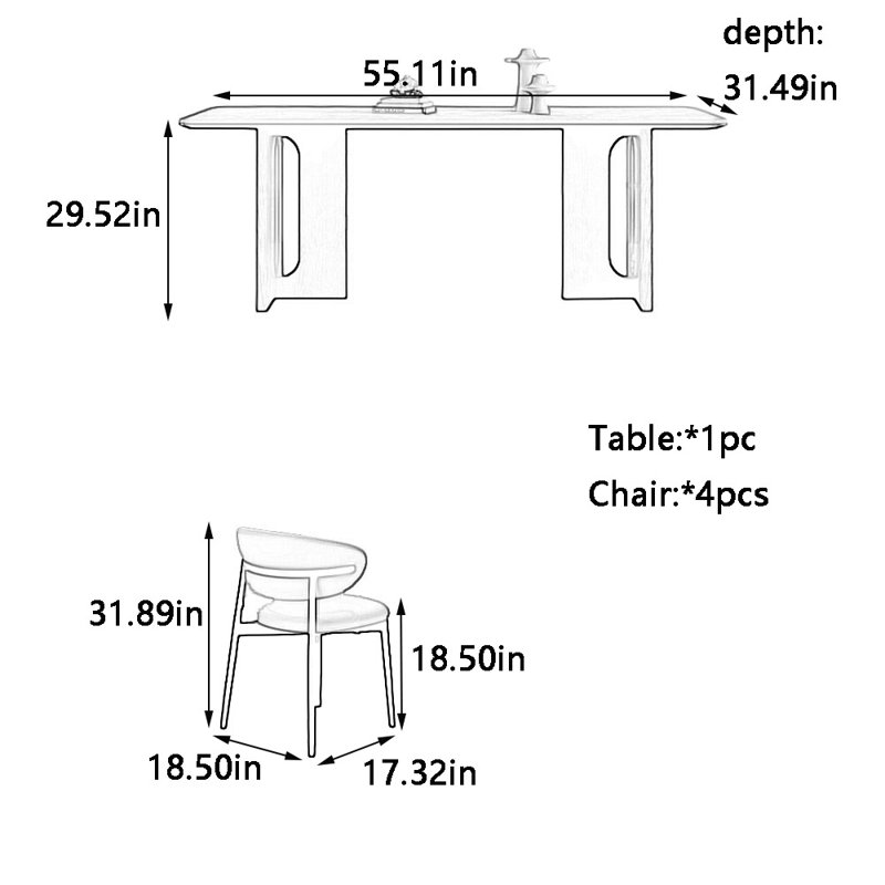 Klimek, 29.52"H x 55.11"L  x 31.49"W, 5