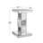Silver Mirrored End Table With Crystal Inlay, Modern Side Table Accent Table, Square Small Coffee Table For Living Room, Bedroom