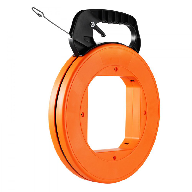 Extracteur de ligne de câble de poisson 120 pi 1/8 po avec étui en plastique