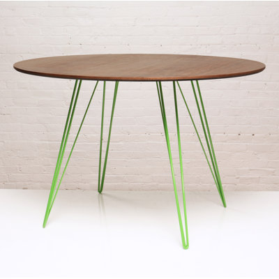 Williams Oval Metal Base Dining Table
