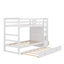 Lit superposé simple au-dessus de simple avec lit gigogne Janneli Kids-744549265