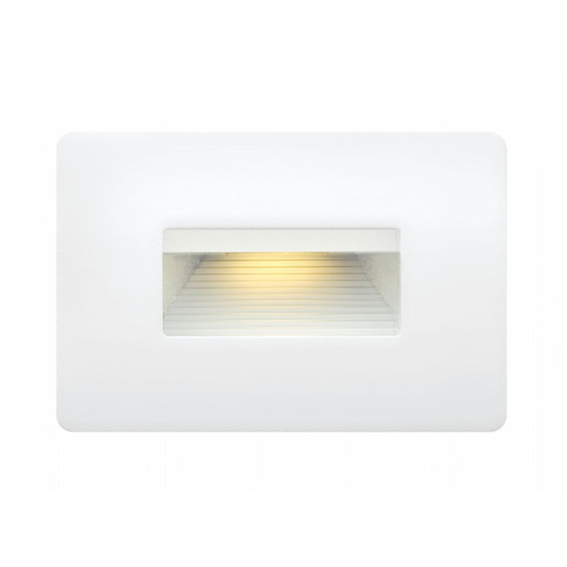 Luna Horizontal 120v 2700K Integrated LED Step Light, Satin White