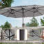 Parasol pour patio 13 x 7,2 pi avec double auvent-2076485619