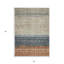 Tapis intérieur / extérieur lavable 5 pi x 8 pi bleu et beige Southwestern