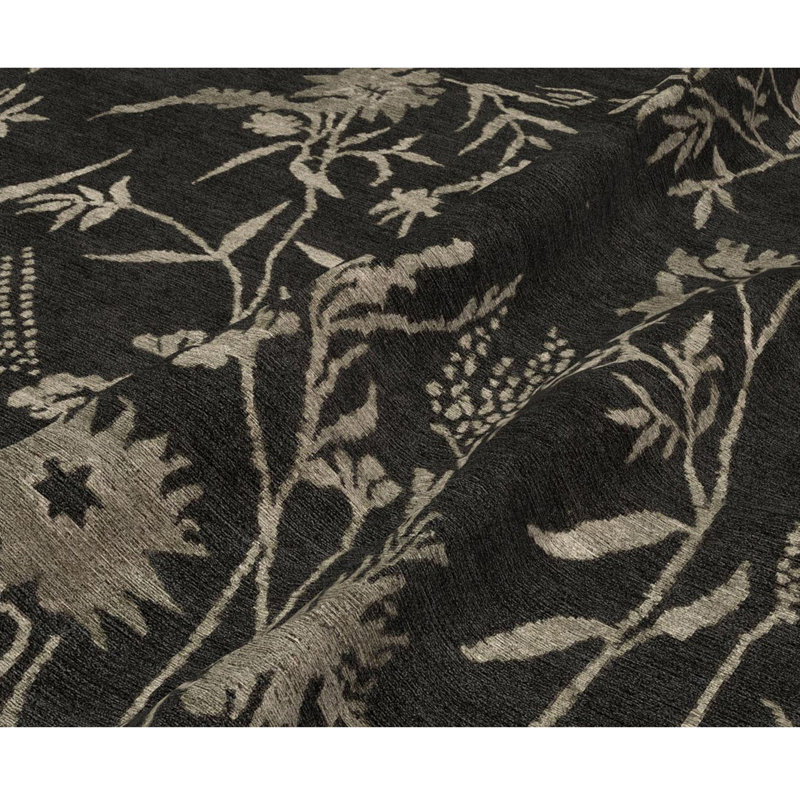 Floral Area Rug, Rectangle 6' x 9'