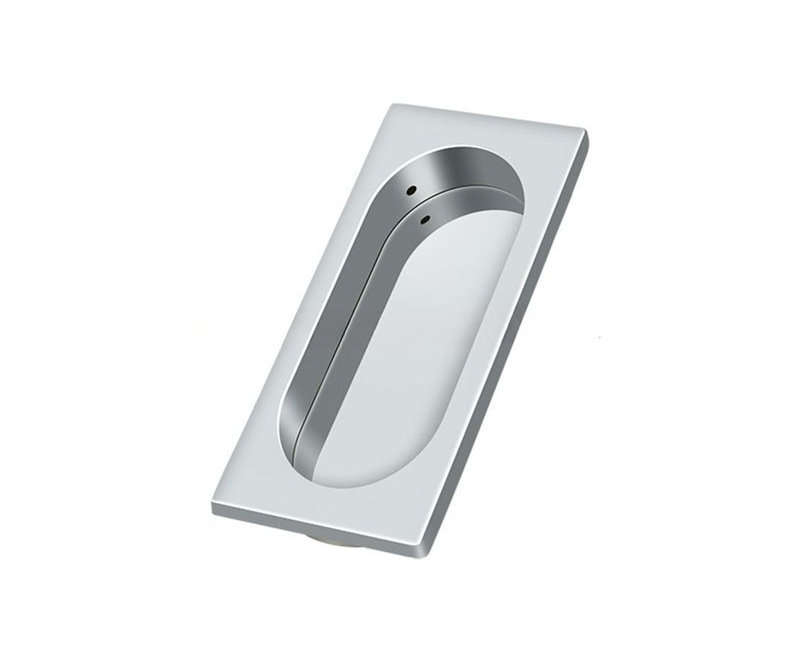 Recessed Pull, Polished Chrome