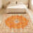 Traditional Persian Style Area Rug, Ornate Floral Medallion Indoor Rug, Durable Non-Shedding Carpet for Living Room, Bedroom, Entryway-528776685-530568053
