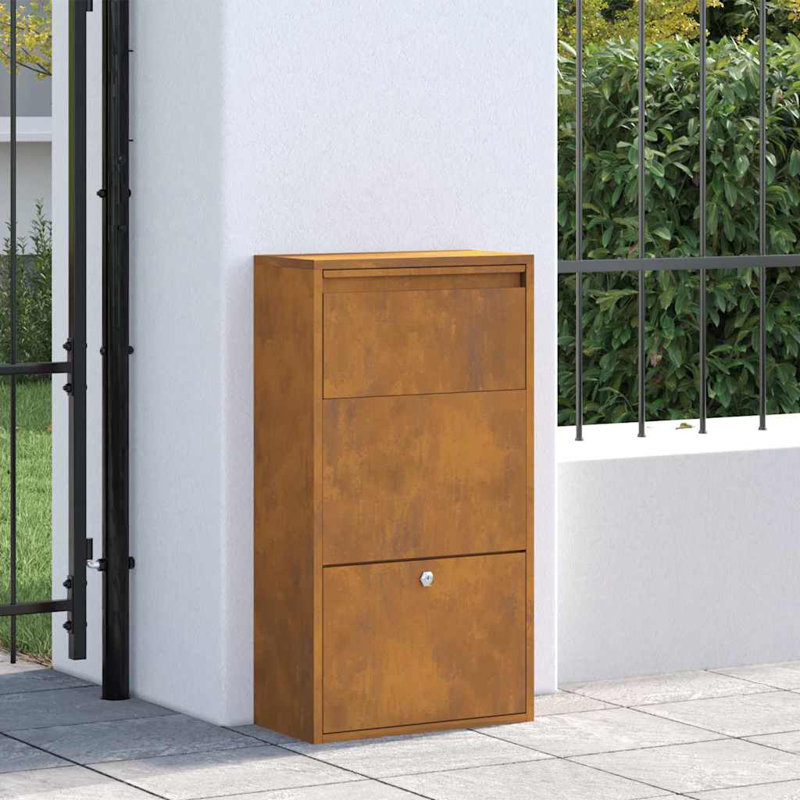 Steel Drop Box, Brown