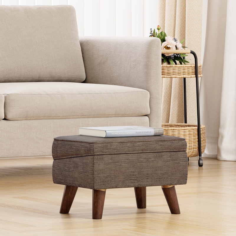 Tabouret de rangement rectangulaire de 15,75 po de largeur, fauteuils de repose-pieds de hall d'entrée, tabourets de pieds