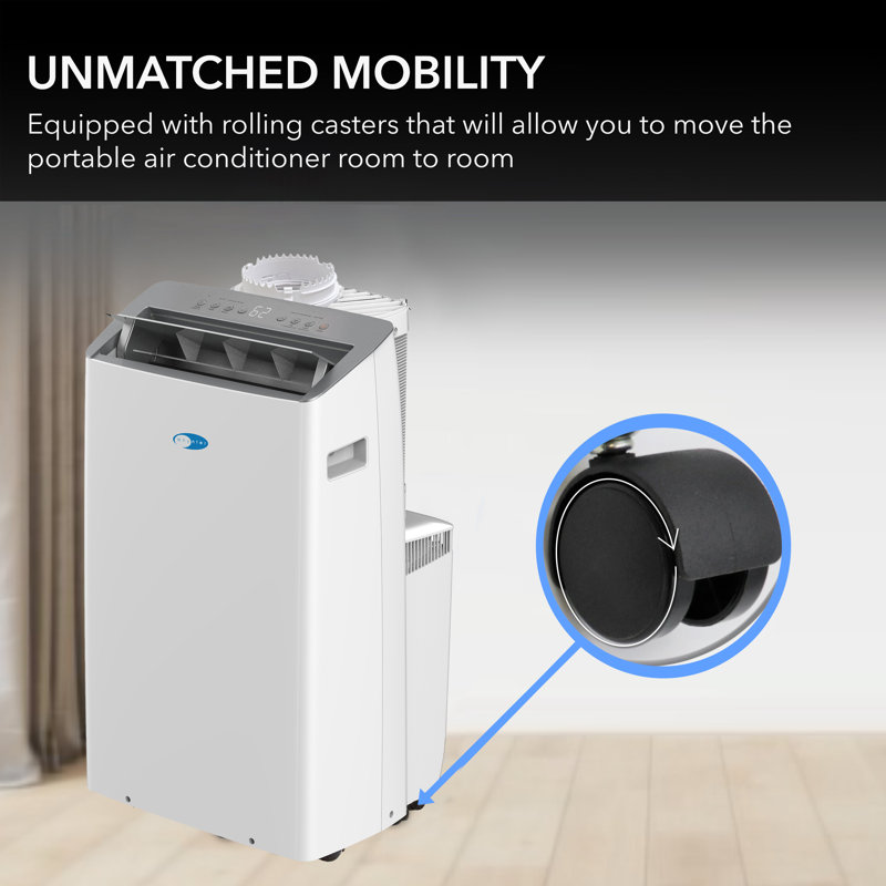 Whynter 14,000 BTU White Portable AC with Heater and Wi-Fi