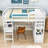 Genina Kids Full Loft Bed with Drawers-178459833