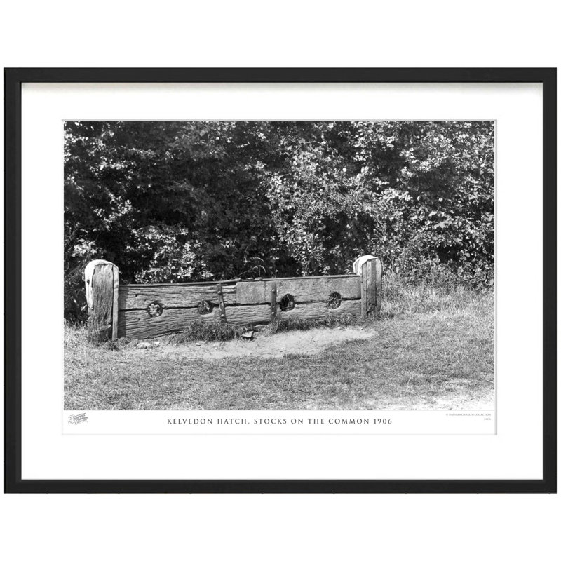 Kelvedon Hatch, Stocks On The Common 1906 by Francis Frith - Single Picture Frame Print, 40cm H x 50cm W x 2.3cm D