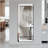 64 Inch X 21 Inch Full-Length Vertical Mirror With LED Light, Illuminated Floor And Wall Mount, Dimmable, Aluminum Alloy Frame