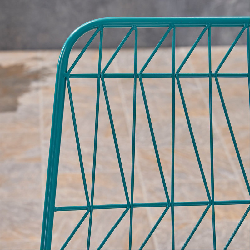 Patio Counter Stool, Teal