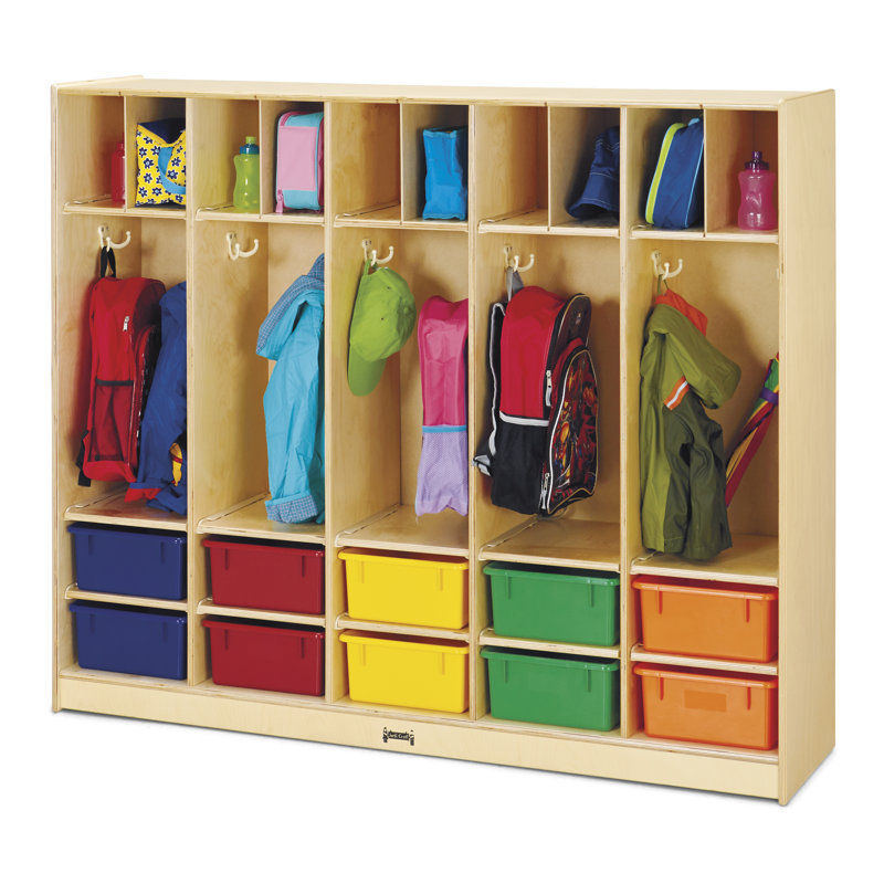 Organisateur de casier Jonti-Craft®, Avec bacs colorés