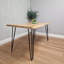 Wooden Dining Table and 4 Velvet Chairs - Stylish Dining Room Furniture-536578832-506185431