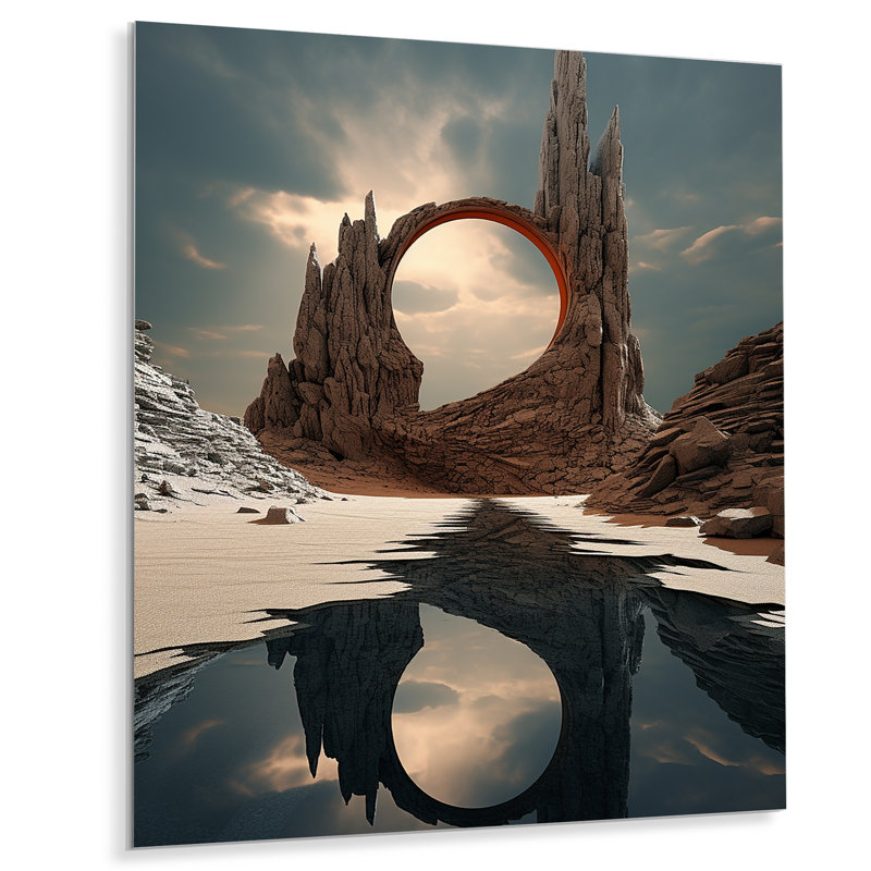 «Mind-Blowing», art mural surréalisme en métal, H 20 po x l 12 po x P 1 po