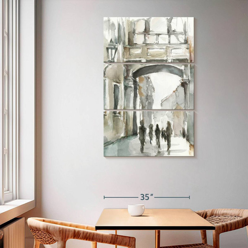 Aquarelle Arch études I, H 65 po x l 42 po