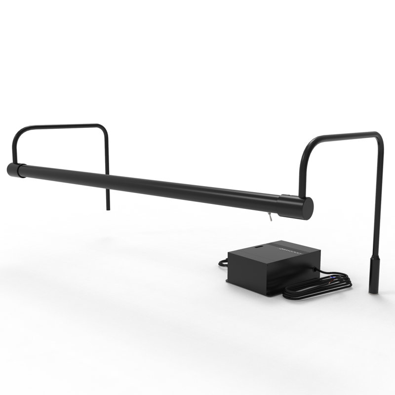 Lampe pour tableau 21 à intensité variable Geetanjali, Noir / Laiton
