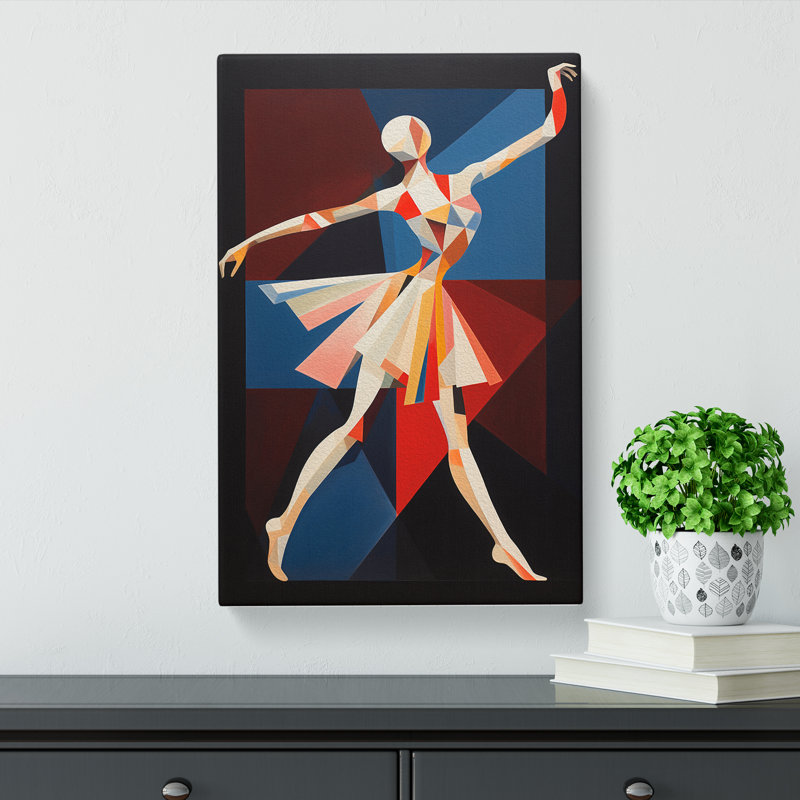 Ballet Dancer Constructivism - No Frame Print, 60cm H x 40cm W x 3cm D