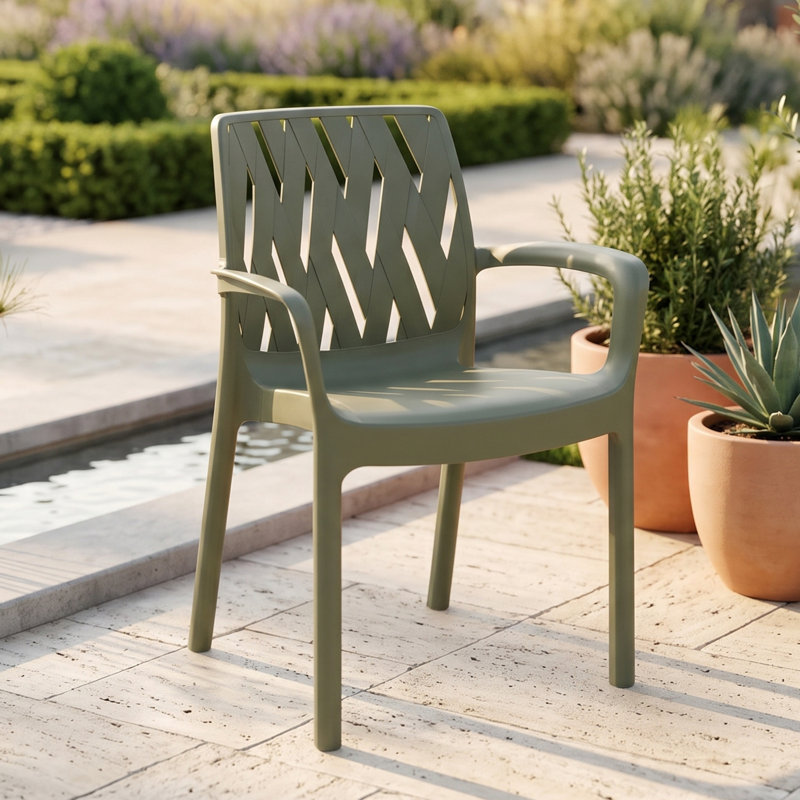 Stackable Outdoor Patio Dining Armchair