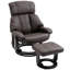 Fauteuil de massage inclinable en simili cuir avec repose-pieds-56304077