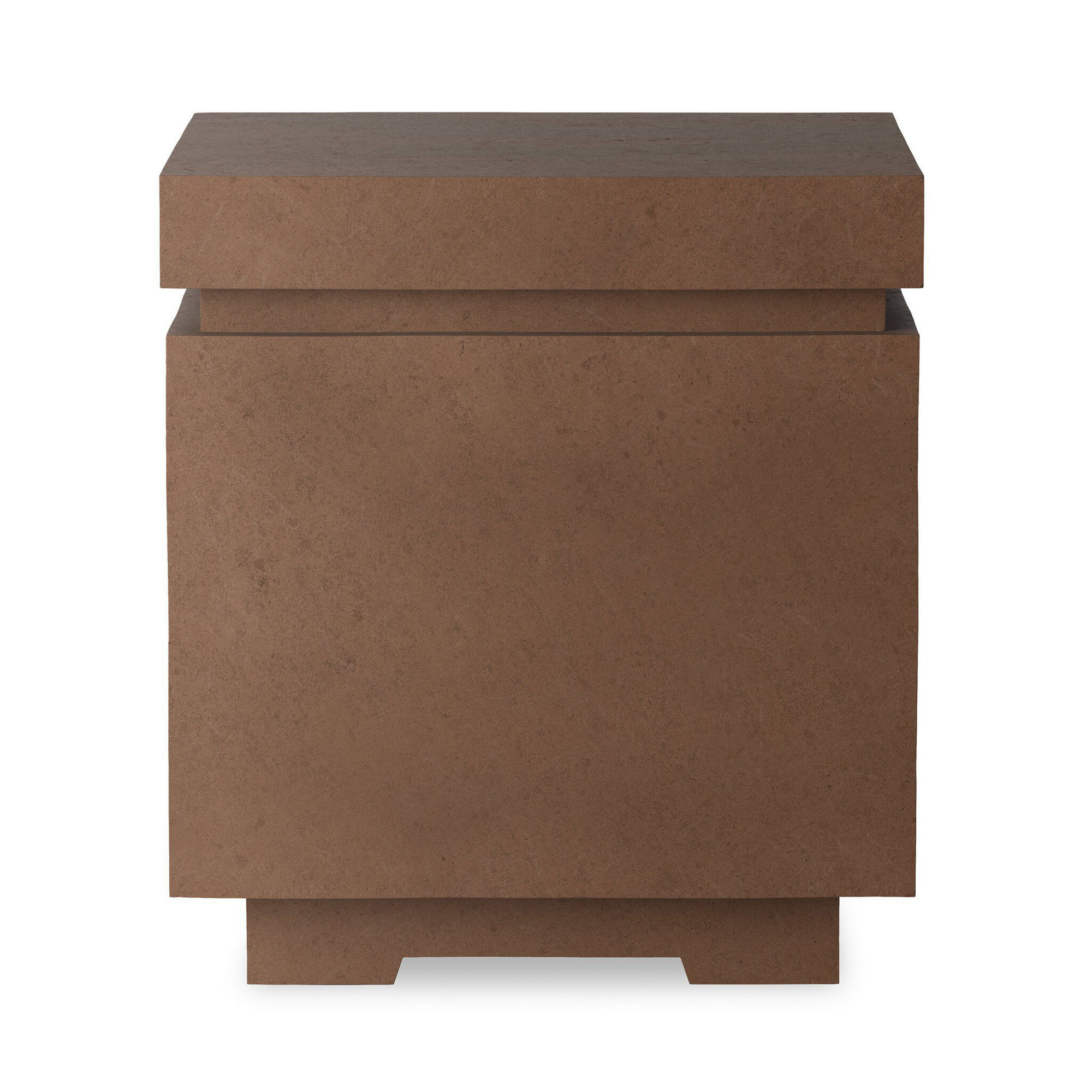 Eric Concrete Propane Tank Cover Side Table, Clay Concrete