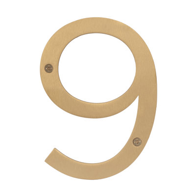 Stainless Steel house number, 6"