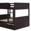 Lit superposé double au-dessus de double avec lit gigogne simple-865873419