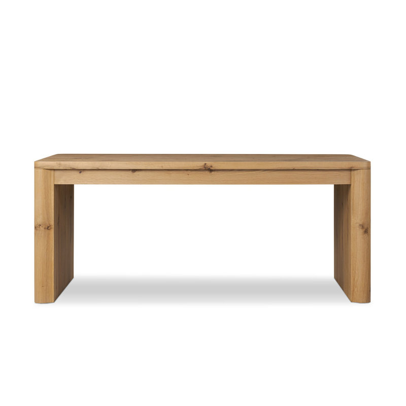 Novella Writing Desk-Natural Oak Veneer Thick Random