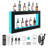 24 Bottle Wall Mounted Wine Bottle Rack in Black