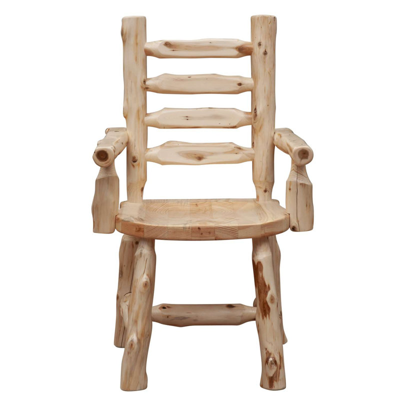 Fireside Lodge Traditional Cedar Log Armchair, Vintage
