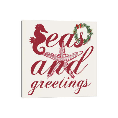 Greetings 1 Piece Wrapped Canvas Wall Art