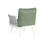 Steel Club Chair Set of 2, off White+Green-177728874