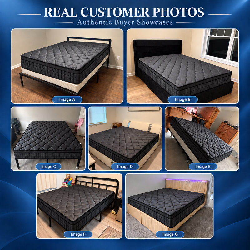 14'' Medium Pocket Spring Hybrid Mattress in a Box with CertiPUR-US Certified Foam, 14", Queen