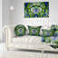 Coussin lombaire à motif floral magique